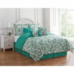 Best Sale ✔️ Ashley-Cooper Comforters & Bedding Sets Ashley Cooper™ 7pc. Ferns And Foliage Comforter Set 🌟