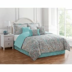 New 👏 Ashley-Cooper Comforters & Bedding Sets Ashley Cooper™ 7pc. Priscilla Paisley Comforter Set 🥰