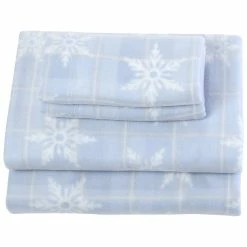 Best reviews of 🧨 Ashley-Cooper Sheets Ashley Cooper™ Snowflake Plaid Fleece Sheet Set 🎉