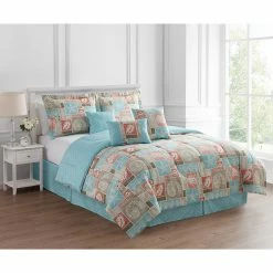 Best deal 🎁 Ashley-Cooper Comforters & Bedding Sets Ashley Cooper™ 7pc. Coastal Patch Microfiber Comforter Set 🥰