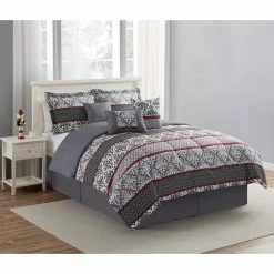 Outlet 💯 Ashley-Cooper Comforters & Bedding Sets Ashley Cooper™ Kenza 7pc. Reversible Comforter Set 😀