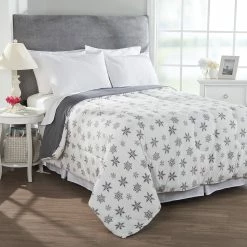 Coupon ❤️ Ashley-Cooper Comforters & Bedding Sets Ashley Cooper™ Snow Frost Plush Reversible Comforter 😀