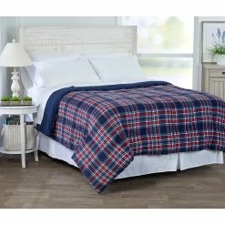 Best Pirce ✔️ Ashley-Cooper Comforters & Bedding Sets Ashley Cooper™ Owin Plaid Plush Reversible Comforter 👏