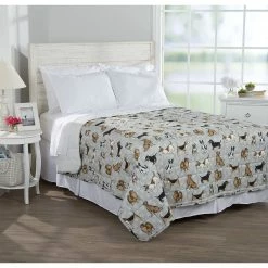 Deals ❤️ Ashley-Cooper Quilts & Bedspreads Ashley Cooper™ Bailey 🦮 Dog Print Quilt 🎉