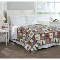 Cheapest ✨ Ashley-Cooper Quilts & Bedspreads Ashley Cooper™ Cozy Cabin Print Reversible Quilt 👍