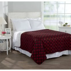 Flash Sale ❤️ Ashley-Cooper Quilts & Bedspreads Ashley Cooper™ Buffalo Check Print Reversible Quilt 🔔