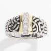 Coupon 💯 Ashley-Cooper Rings Ashley Cooper™ Antiqued Cubic Zirconia Two-Tone Ring ✔️
