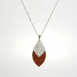 Coupon 🎉 Ashley-Cooper Necklaces & Pendants Ashley Cooper™ Half Cork Rust Colored W/ Worn Gold Pendant 🎉