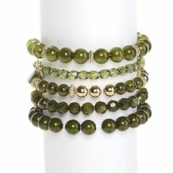 Outlet 😉 Ashley-Cooper Bracelets Ashley Cooper™ Five-Row Beaded Stretch Bracelet ⌛