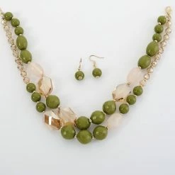 Outlet 🛒 Ashley-Cooper Sets Ashley Cooper™ Two-Row Beaded Necklace And Earrings Set ⌛