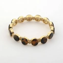 Hot Sale ❤️ Ashley-Cooper Bracelets Ashley Cooper™ Tortoise Print Acrylic Stretch Bracelet 🛒