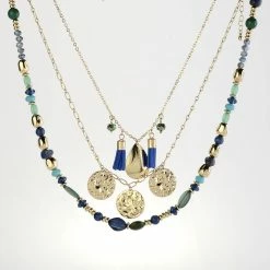 Best Pirce 🤩 Ashley-Cooper Necklaces & Pendants Ashley Cooper™ Beads Chain And Medallions Layered Necklace 🥰