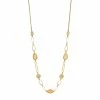 Best Sale ❤️ Ashley-Cooper Necklaces & Pendants Ashley Cooper™ Gold-Tone Long Multi Link Natural Stone Necklace 🧨