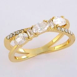 Wholesale 🛒 Ashley-Cooper Rings Ashley Cooper™ Oval Cubic Zirconia & Emerald Pave Ring 🥰