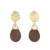 Brand new 🥰 Ashley-Cooper Ashley Cooper™ Oval Clip-Top Earrings With Wood Teardrops 🎉 -Ashley Cooper Shop unnamed file 313