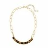 Best Pirce 🎉 Ashley-Cooper Necklaces & Pendants Ashley Cooper™ Gold-Tone Leopard Print Frontal Bar Necklace 😀 -Ashley Cooper Shop unnamed file 317