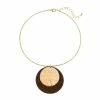 Hot Sale 🎁 Ashley-Cooper Necklaces & Pendants Ashley Cooper™ Layered Gold-Tone And Wood Disc Pendant Necklace 🤩 -Ashley Cooper Shop unnamed file 321