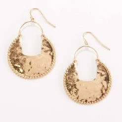 Best Pirce 🛒 Ashley-Cooper Ashley Cooper™ Gold 🔨 Hammered Hoop Earrings 😉