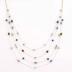 Cheapest ⌛ Ashley-Cooper Necklaces & Pendants Ashley Cooper™ Multi Layered Crystal Beaded Illusion Necklace 🧨