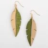 Budget 🧨 Ashley-Cooper Ashley Cooper™ Gold Plated Fish Hook Leaf Earrings 💯 -Ashley Cooper Shop unnamed file 347