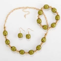 Best deal 💯 Ashley-Cooper Sets Ashley Cooper™ Gold Plated Beaded Necklace And Earring Set 🌟