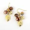 Buy 🛒 Ashley-Cooper Ashley Cooper™ Mauve And Gold-Tone Beaded Cluster Earrings 😀 -Ashley Cooper Shop unnamed file 360