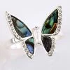 Cheap ✔️ Ashley-Cooper Rings Ashley Cooper™ Silver Abalone Butterfly Pave Ring ⌛ -Ashley Cooper Shop unnamed file 365