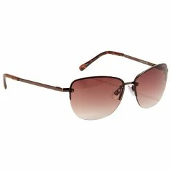 Deals 🔥 Ashley-Cooper 👩 Womens Ashley Cooper™ Metal Rimless Rectangle 👓 Sunglasses ⭐