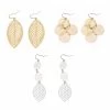 Flash Sale ✨ Ashley-Cooper Ashley Cooper™ Gold And Silver Filigree And Leaf Trio Earrings ❤️ -Ashley Cooper Shop unnamed file 371