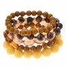 Discount 🔥 Ashley-Cooper Bracelets Ashley Cooper™ 5pc. Mustard Gold & Brown Beaded Bracelet Set 💯 -Ashley Cooper Shop unnamed file 376
