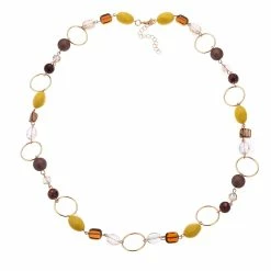 Budget 🛒 Ashley-Cooper Necklaces & Pendants Ashley Cooper™ Single Layer Natural Bead Linked Necklace 👏