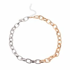 Best reviews of 🤩 Ashley-Cooper Necklaces & Pendants Ashley Cooper™ Two-Tone Metal Chain Link Necklace ✔️