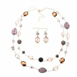 Brand new ❤️ Ashley-Cooper Sets Ashley Cooper™ Two-Row Chain Break Beaded Necklace & Earrings Set 😍