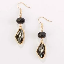 Hot Sale 😍 Ashley-Cooper Ashley Cooper™ Double Drop Black Bead Earrings 💯