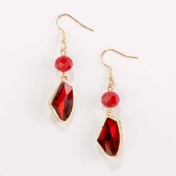 Best reviews of 🧨 Ashley-Cooper Ashley Cooper™ Double Drop Red Bead Earrings 👏