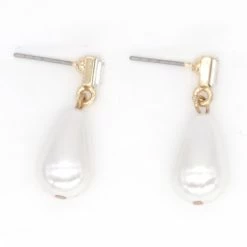 Cheap 🔥 Ashley-Cooper Ashley Cooper™ Glass Baguette Faux Pearl Drop Earrings 🤩