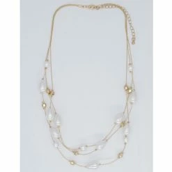 Coupon 👏 Ashley-Cooper Necklaces & Pendants Ashley Cooper™ Two Row Faux Pearl Illusion Necklace ✔️