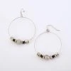 Discount ✨ Ashley-Cooper Ashley Cooper™ Silver And Black Beaded Hoop Earrings 🧨 -Ashley Cooper Shop unnamed file 414