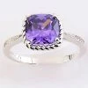 Outlet 🎁 Ashley-Cooper Rings Ashley Cooper™ Silver And Amethyst Cushion Cut Ring 🤩 -Ashley Cooper Shop unnamed file 430