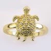 Flash Sale 👍 Ashley-Cooper Rings Ashley Cooper™ Gold Pave Textured Turtle Ring ❤️ -Ashley Cooper Shop unnamed file 435