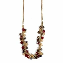 Discount 🔔 Ashley-Cooper Necklaces & Pendants Ashley Cooper™ Gold Necklace With Multi Glass Beaded Details 👍