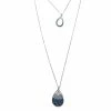 Hot Sale ❤️ Ashley-Cooper Necklaces & Pendants Ashley Cooper™ Rhodium Glass Stone Drop Double Pendant Necklace 🔔 -Ashley Cooper Shop unnamed file 447