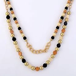 Discount 🧨 Ashley-Cooper Necklaces & Pendants Ashley Cooper™ Gold Plated 2 Row Layered Beaded Necklace 🌟