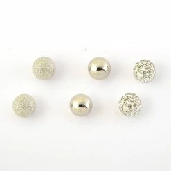 Budget 👏 Ashley-Cooper Ashley Cooper™ Silver Plated Ball Stud Earrings Set ✔️