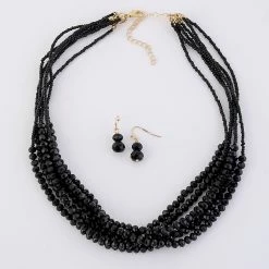 Flash Sale 🤩 Ashley-Cooper Sets Ashley Cooper™ 6 Row Beaded Necklace And Fish Hook Earrings Set 🔔