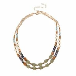 Coupon ⭐ Ashley-Cooper Necklaces & Pendants Ashley Cooper™ 2 Row Statement Glass Bead Necklace 🔥