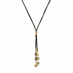 New 🌟 Ashley-Cooper Necklaces & Pendants Ashley Cooper™ Leopard Disc Tassel Necklace With Long Black Cord 👍