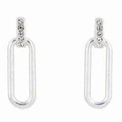 Top 10 ✨ Ashley-Cooper Ashley Cooper™ Open Link Drop Crystal Post Top Earrings 🎁