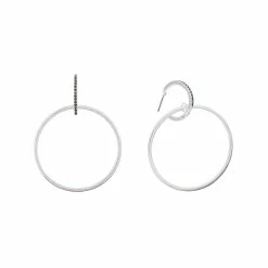 Top 10 🧨 Ashley-Cooper Ashley Cooper™ Hematite Pave Stone Post Hoop Earrings 🥰