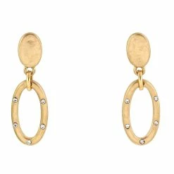 Wholesale 🔥 Ashley-Cooper Ashley Cooper™ Oval Post Top With Open Link Drop Earrings 👍